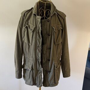 Vintage Women's Olive Military Jacket